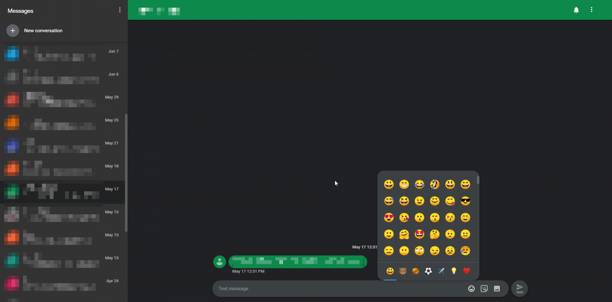 Android Messages for Web