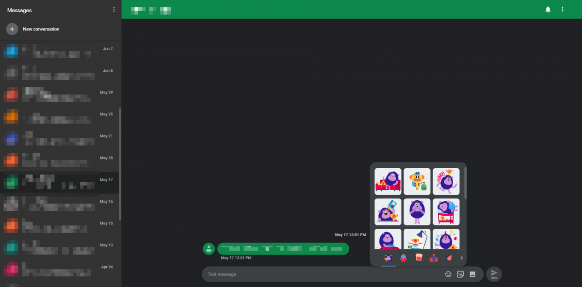 Android Messages for Web