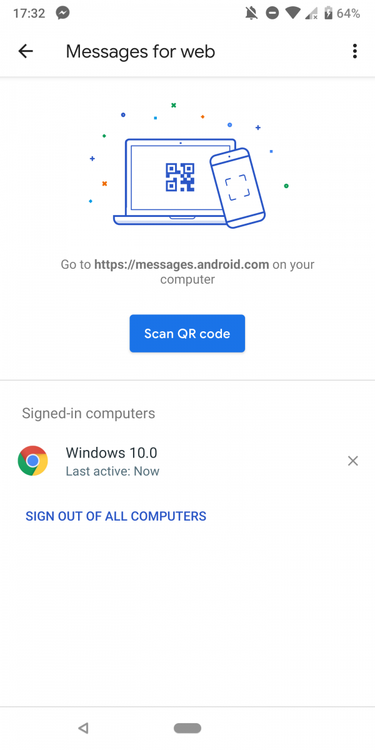 Android Messages for Web