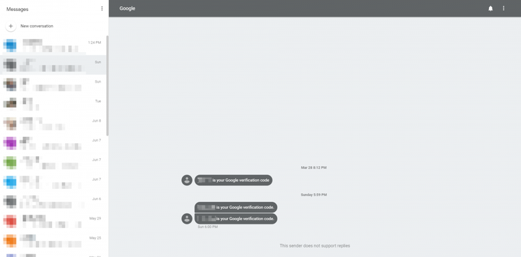 Android Messages for Web