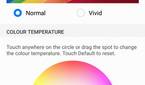 Huawei P20 Pro Display Color Mode and Temperature