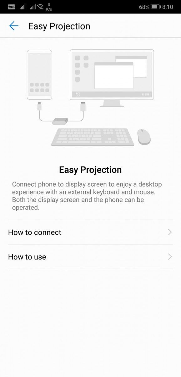 Huawei P20 Pro Easy Projection