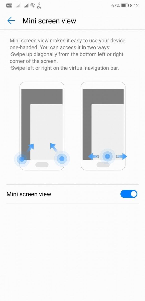 Huawei P20 Pro Mini Screen View