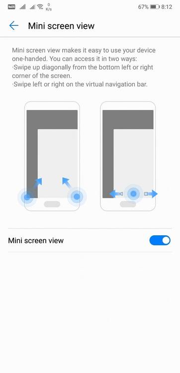 Huawei P20 Pro Mini Screen View
