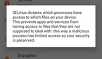 LineageOS Trust Interface to protect Security and Privacy