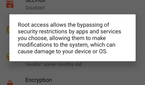 LineageOS Trust Interface to protect Security and Privacy
