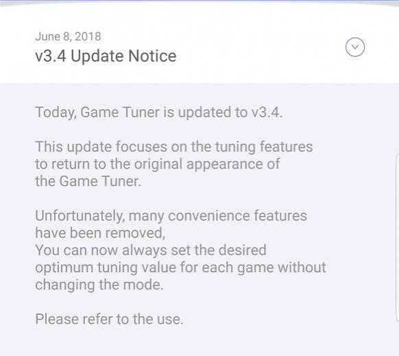 Samsung Game Tuner for the Samsung Galaxy S7, Samsung Galaxy S8, Samsung Galaxy S9, and Samsung Galaxy Note 8