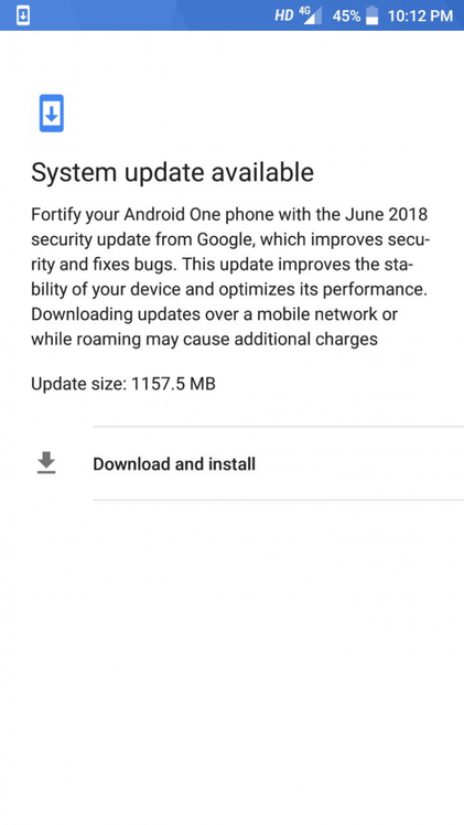Xiaomi Mi A1 Android 8.1 Oreo