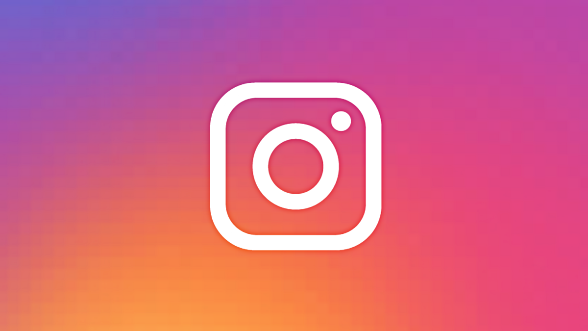 instagram logo on gradient background