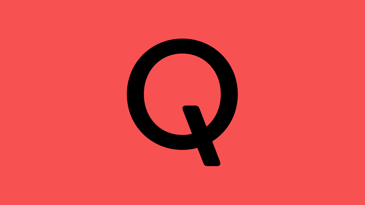 Qualcomm logo on a red background