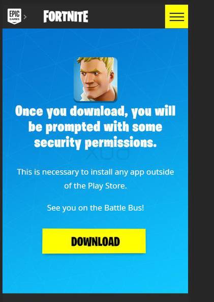 Fortnite Mobile on Android Download Google Play Store