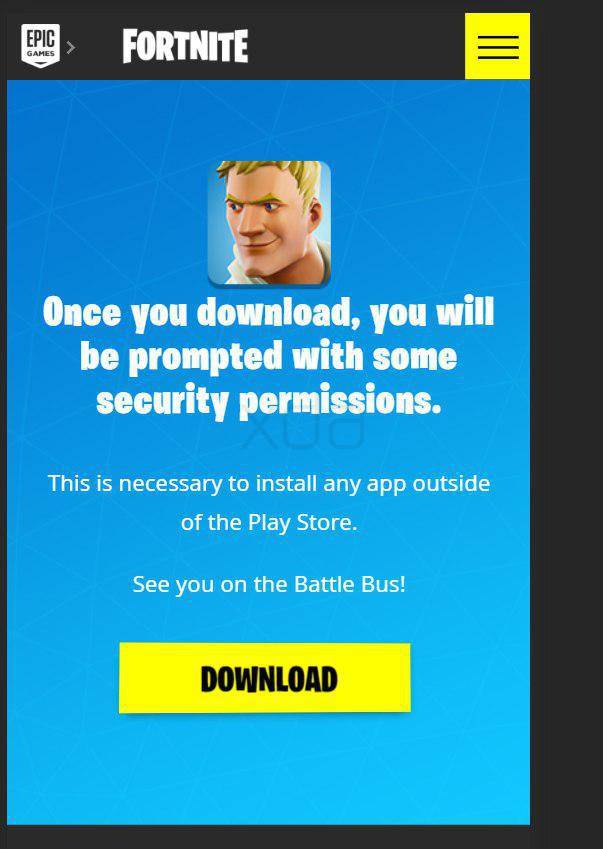 Fortnite Mobile on Android Download Google Play Store