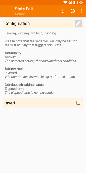 Detact Tasker Plugin