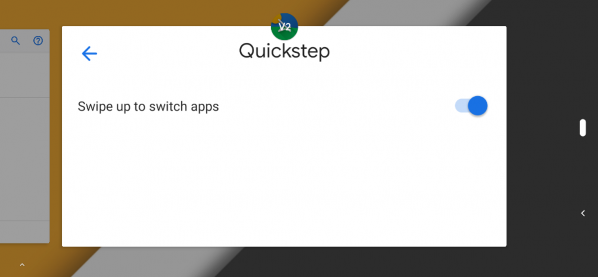 A15 update with alternate launcher (KISS launcher): "Overview" button ...