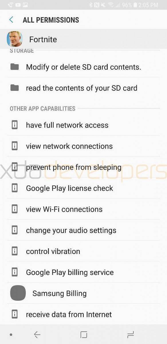 Fortnite Mobile on Android Samsung Galaxy Apps