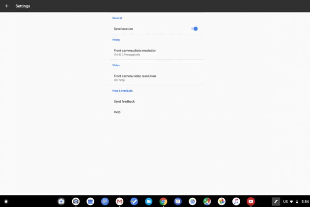 Google Camera app on Chromebooks like the Google Pixelbook