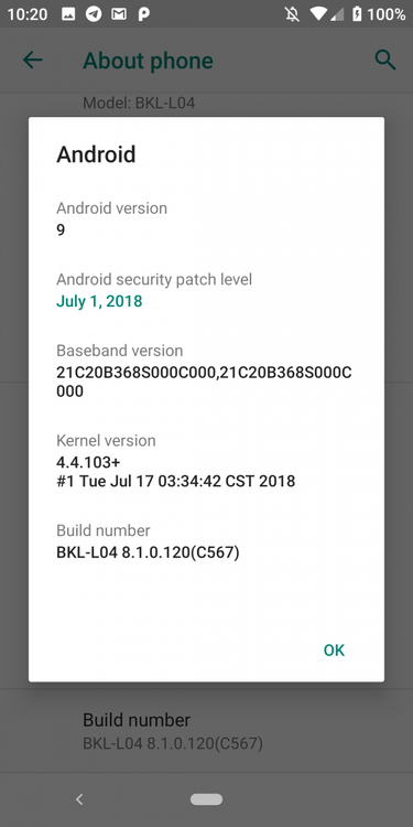 Honor View 10 Android Pie