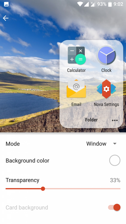 Nova Launcher folders