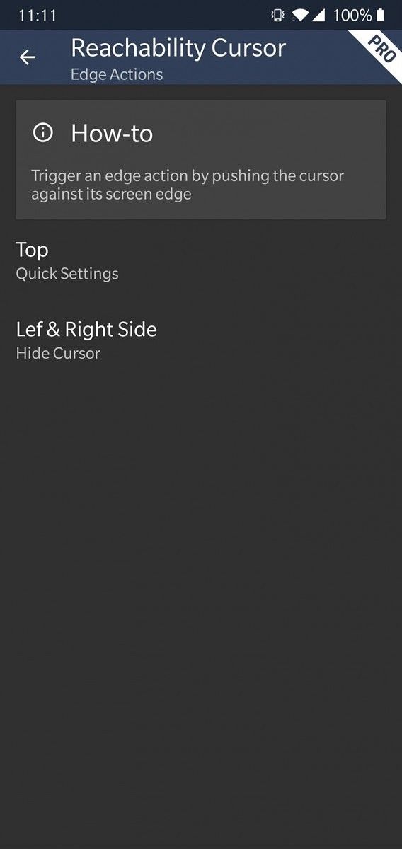 Reachability Cursor - Use Your Tall Android Smartphone with One Hand
