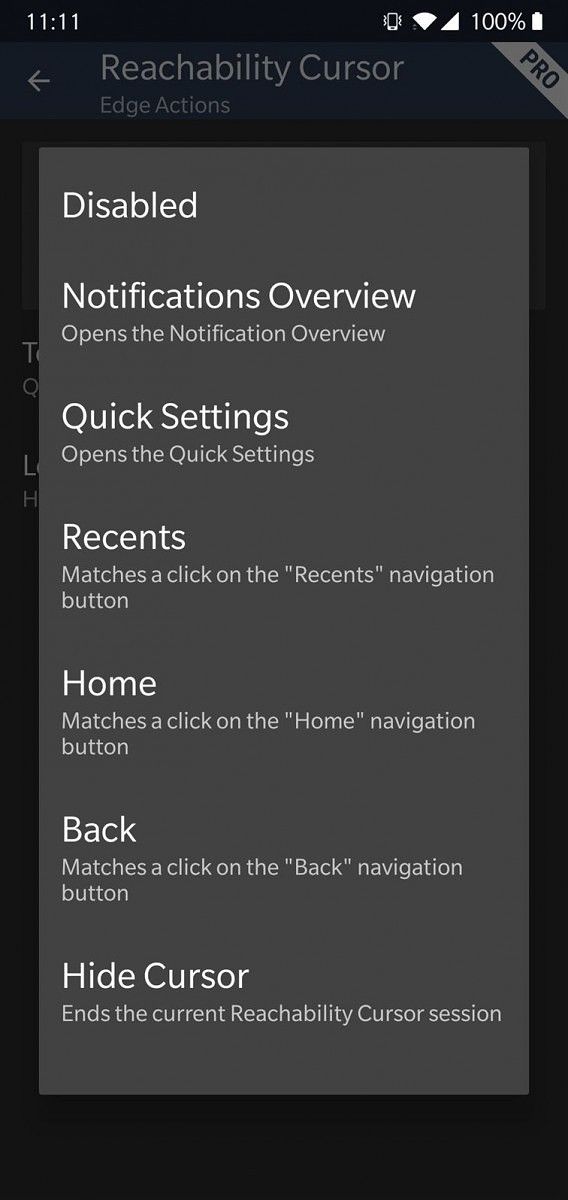 Reachability Cursor - Use Your Tall Android Smartphone with One Hand