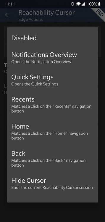 Reachability Cursor - Use Your Tall Android Smartphone with One Hand