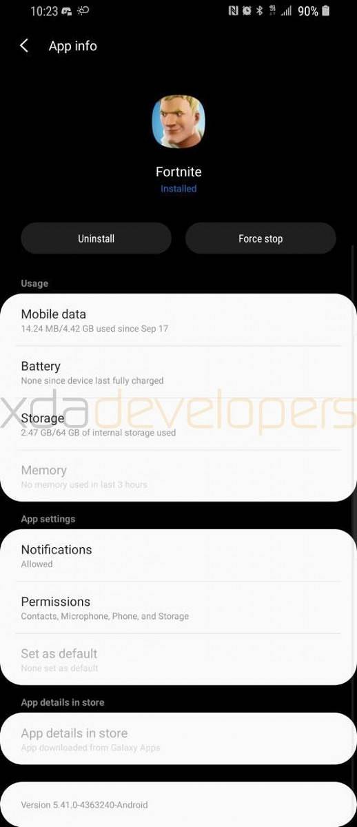 Samsung Galaxy S9+ running Samsung Experience 10.0 based on Android Pie