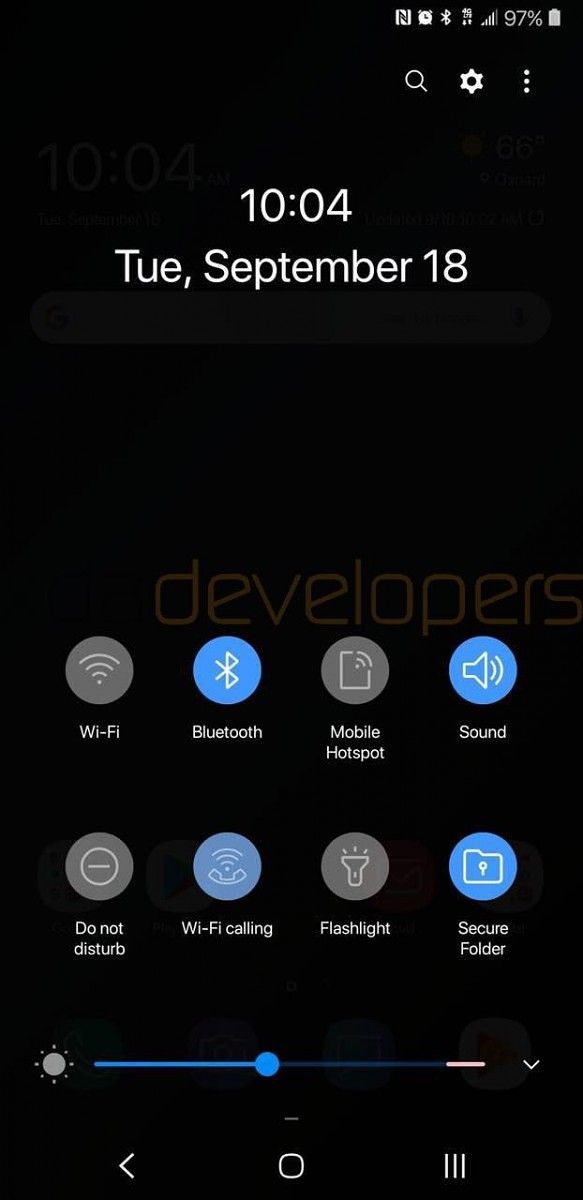 Samsung Galaxy S9+ running Samsung Experience 10.0 based on Android Pie