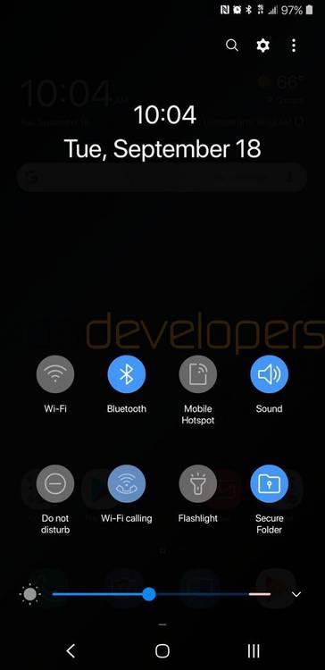Samsung Galaxy S9+ running Samsung Experience 10.0 based on Android Pie