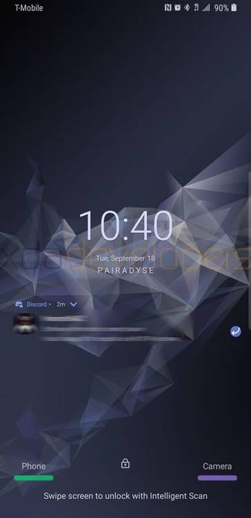 Samsung Galaxy S9+ running Samsung Experience 10.0 based on Android Pie
