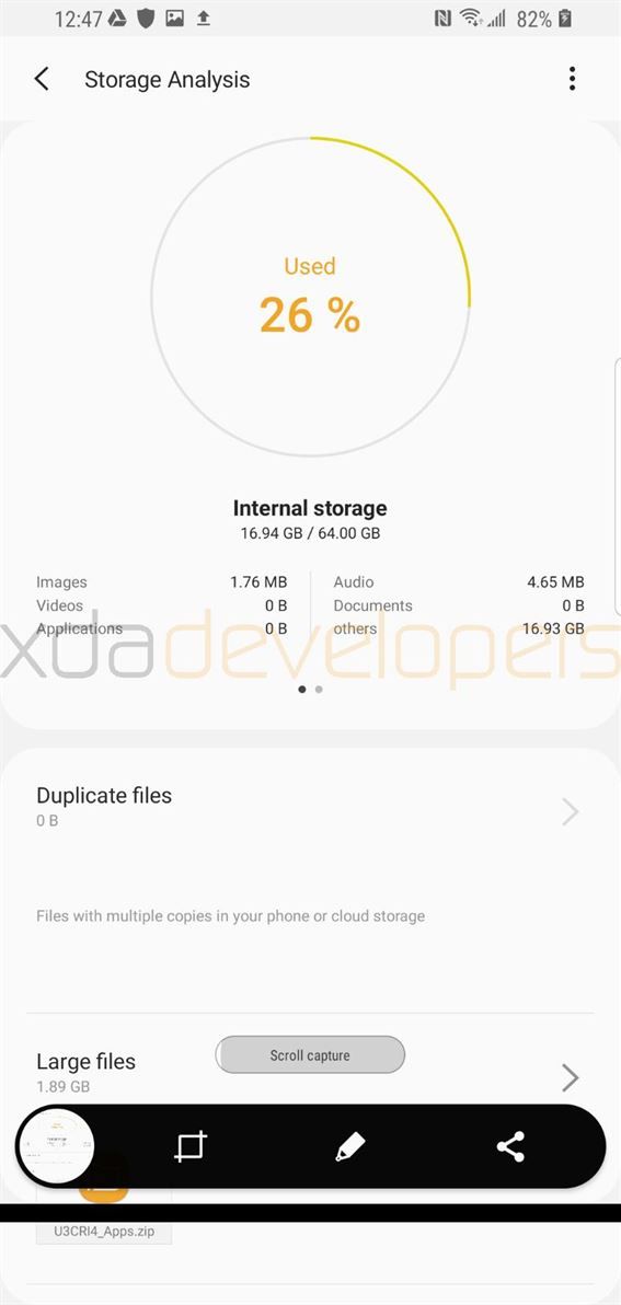 Samsung Galaxy S9+ running Samsung Experience 10.0 based on Android Pie