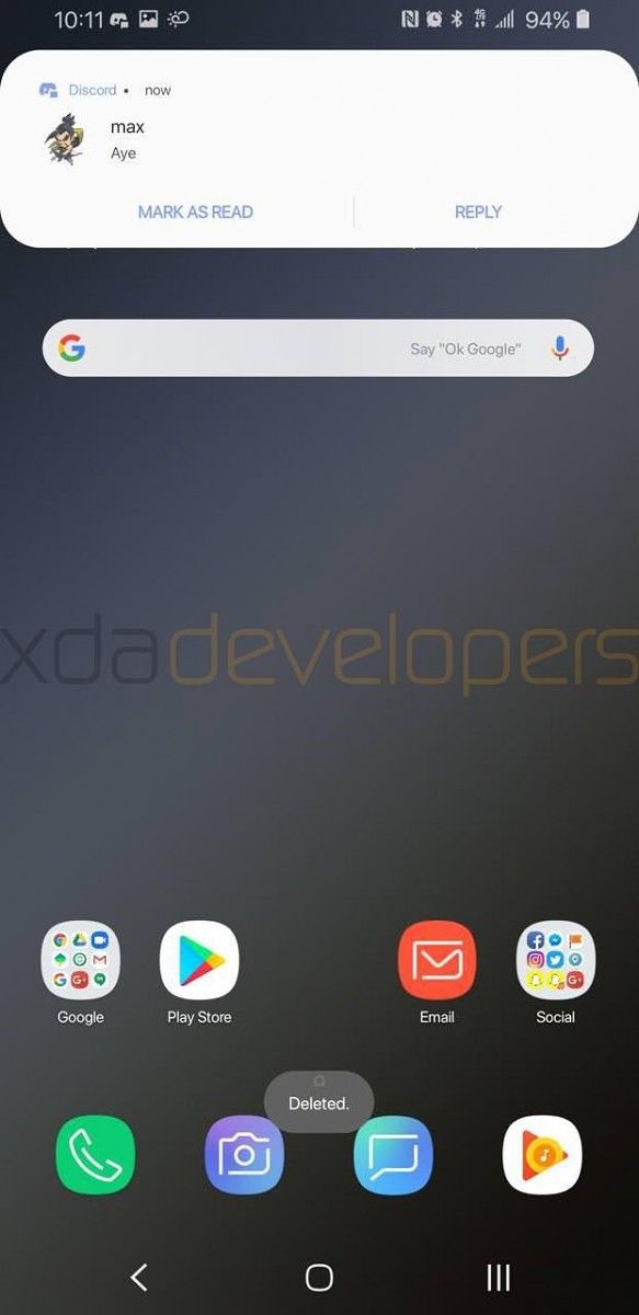 Samsung Galaxy S9+ running Samsung Experience 10.0 based on Android Pie