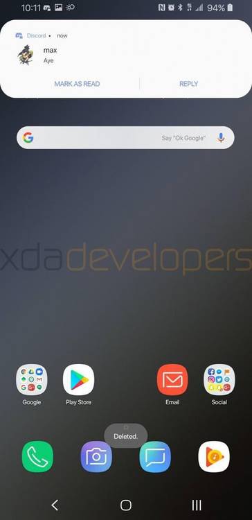 Samsung Galaxy S9+ running Samsung Experience 10.0 based on Android Pie