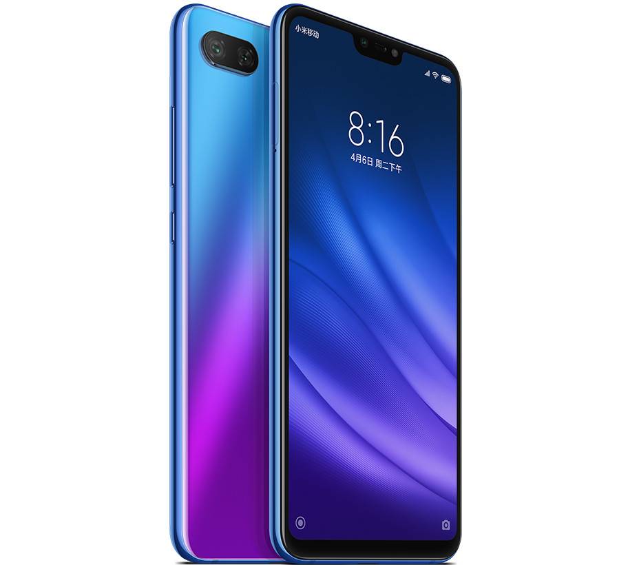 Xiaomi Mi 8 Lite in blue