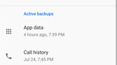 Android Pie manual Google Drive backup