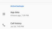 Android Pie manual Google Drive backup