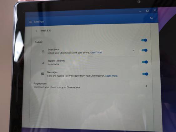 Android Messages on the Google Pixel Slate
