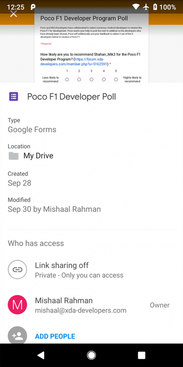 Google Drive's new Google Material Theme design