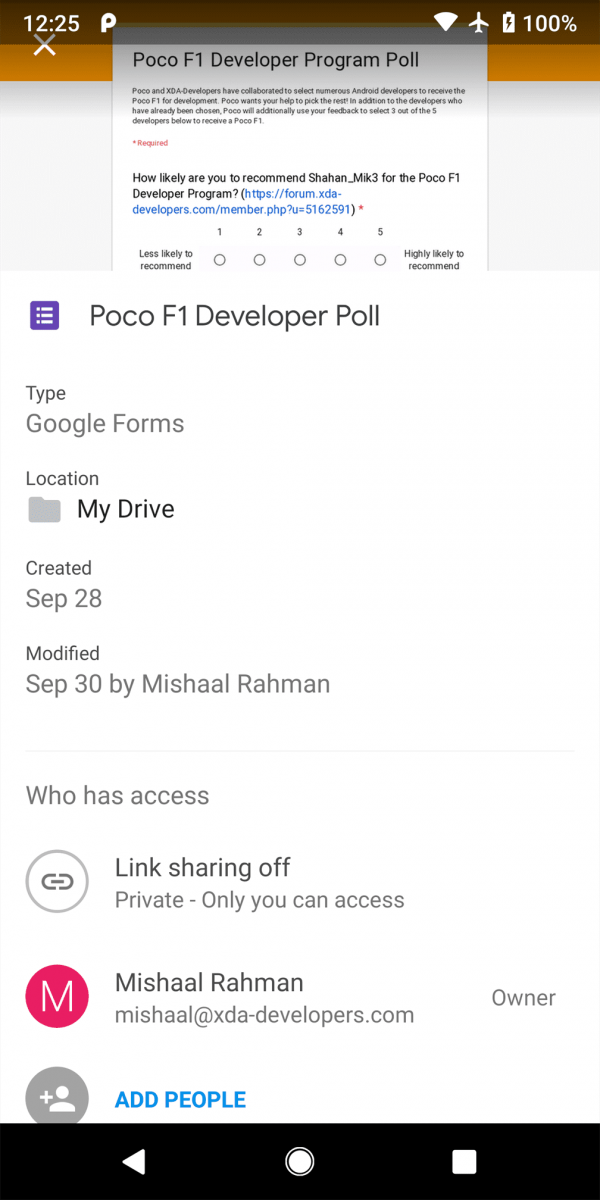 Google Drive's new Google Material Theme design