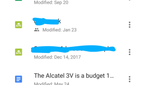 Google Drive's new Google Material Theme design