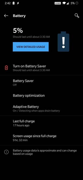 OnePlus 6T Battery Life