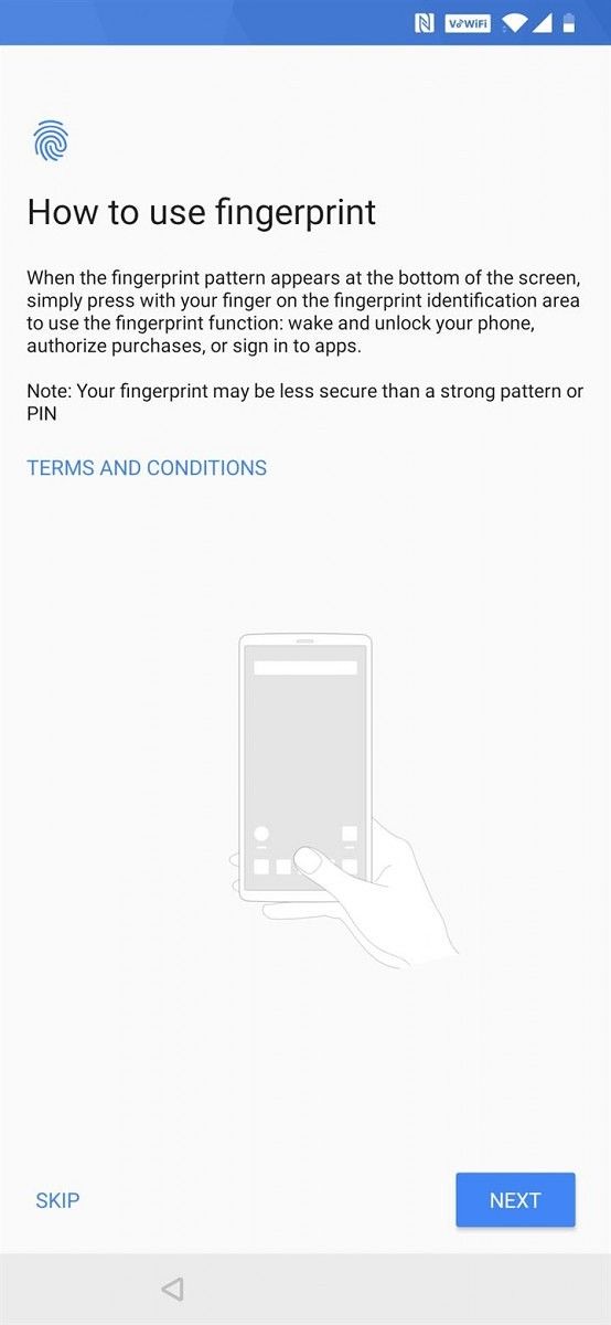 OnePlus 6T in-display fingerprint scanner