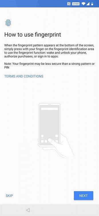OnePlus 6T in-display fingerprint scanner