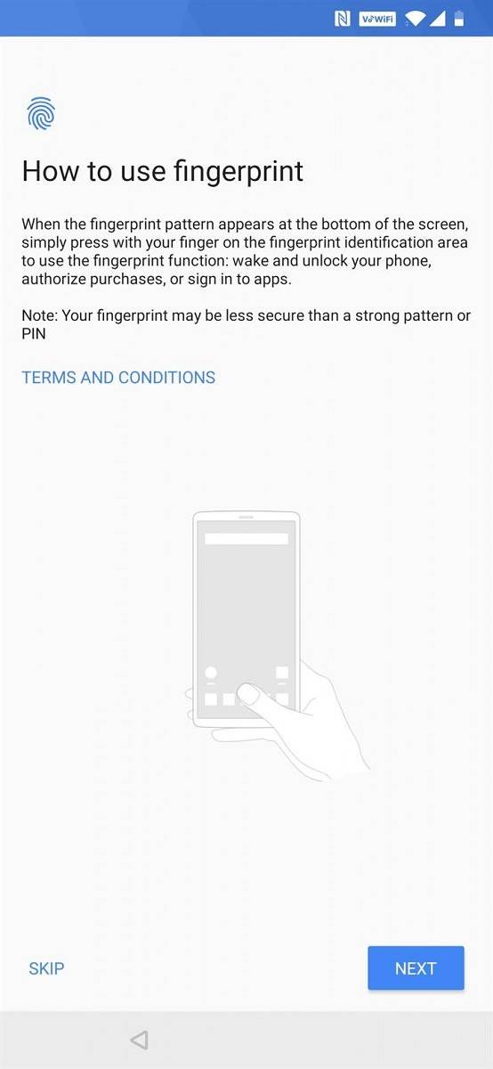 OnePlus 6T in-display fingerprint scanner