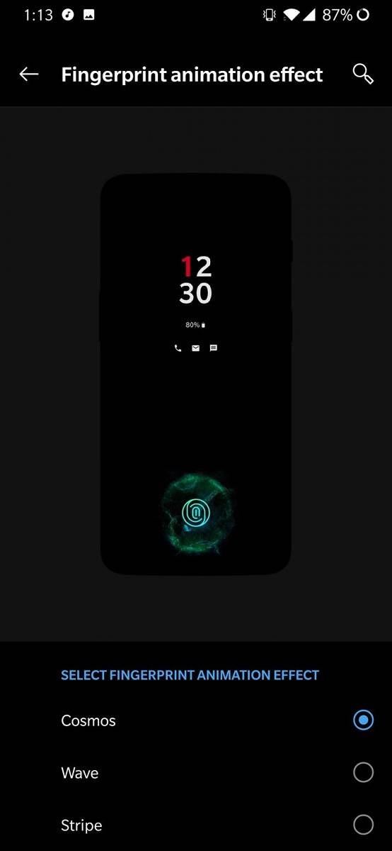 OnePlus 6T in-display fingerprint scanner