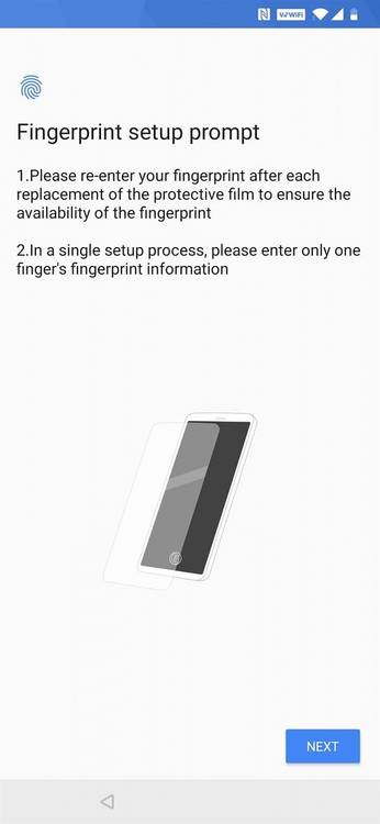 OnePlus 6T in-display fingerprint scanner