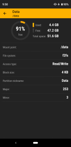 Google Pixel 3 F2FS
