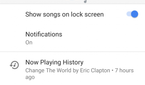Google Pixel 3 Now Playing