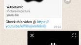 WhatsApp Picture-in-Picture mode