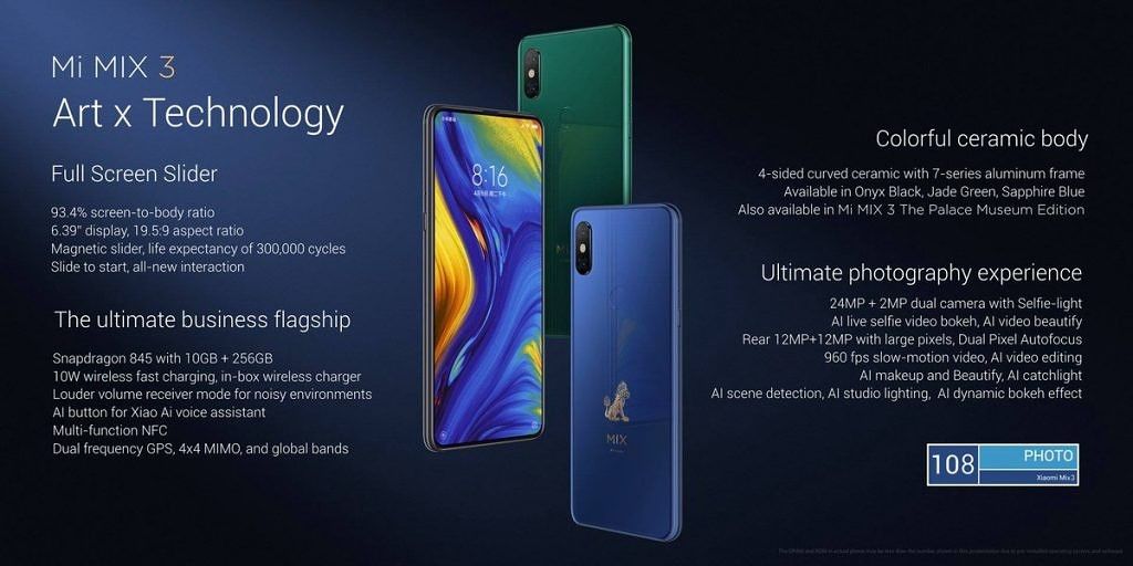 xiaomi mi mix 3 グローバル版 snapdragon 845 Buy Xiaomi Mi Mix 3 Global Version - Giztop