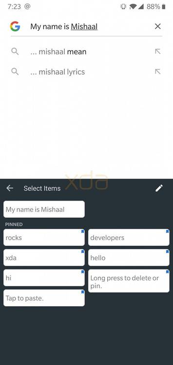 Gboard 7.7 Clipboard Manager